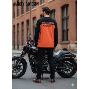 Harley-Davidson Colorblock Long Sleeve Tee